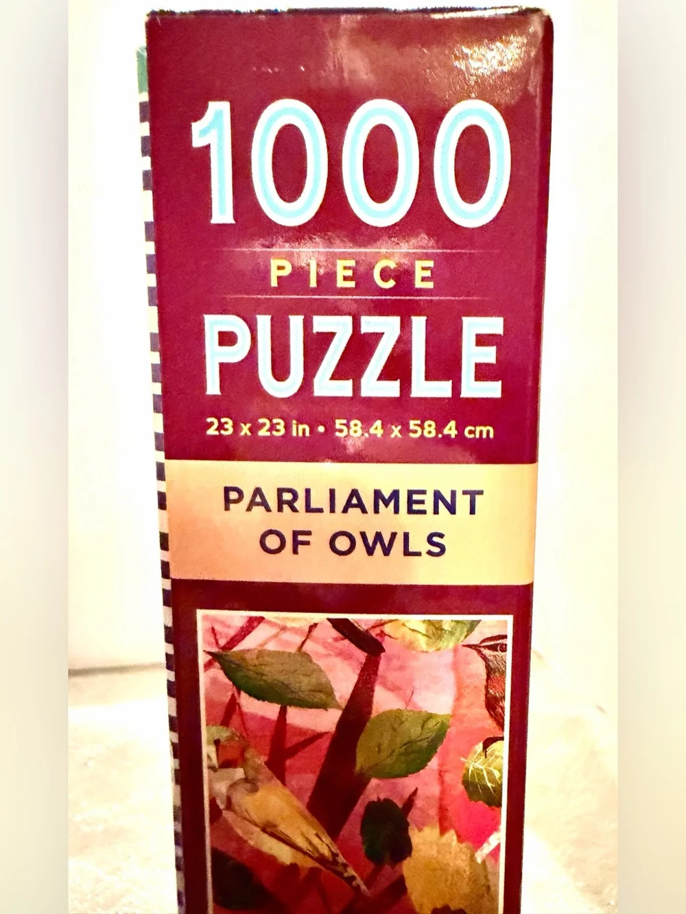 Parliament of Owls Pink Multicolor Bird Toy Puzzle by eeBoo